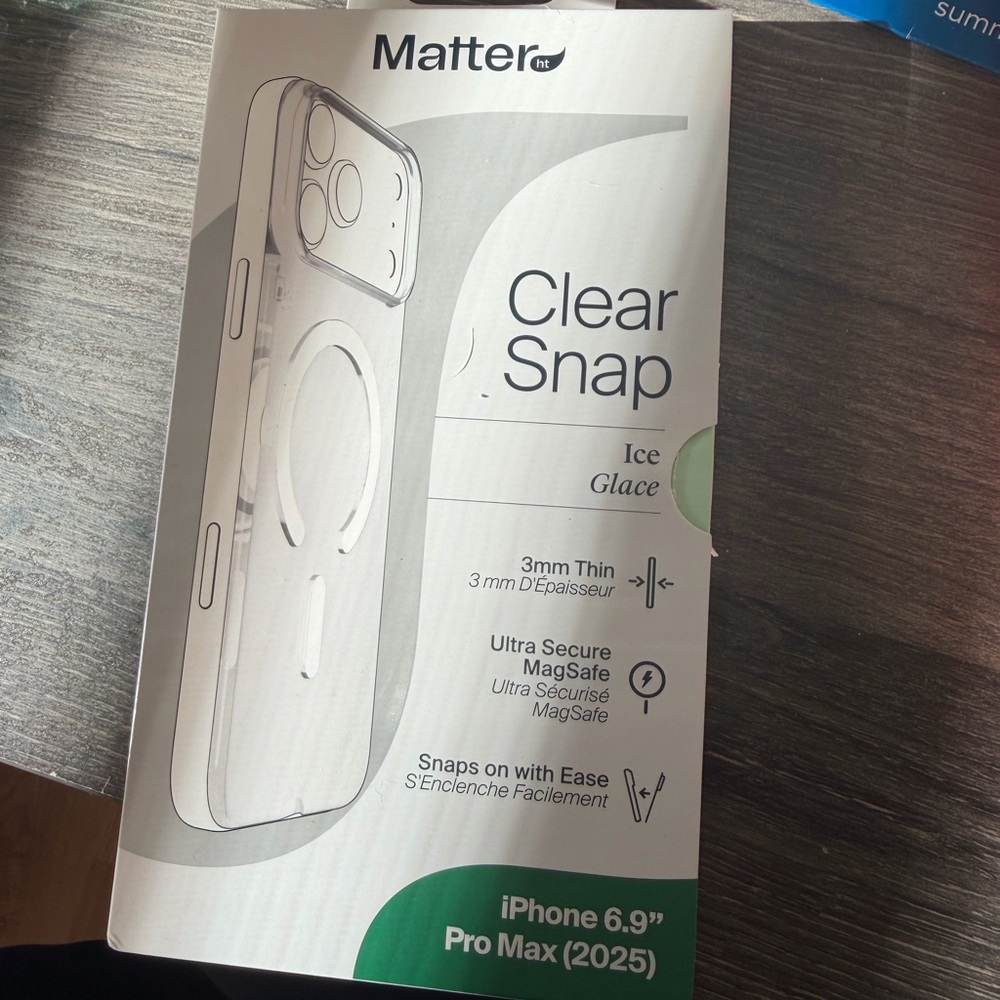 Clear Snap Case for iPhone 6.9” Pro Max - Ice